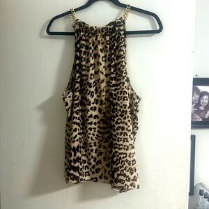 Cute animal print with gold chained straps